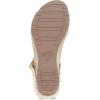 Dansko Tanya Slip-On Wedge Sandal for Women – Cushioned, Contoured Footbed for All-Day Comfort and Support – Hook & Loop Strap with Buckle Detail – Lightweight Rubber Outsole(Linen)