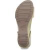 Dansko Tanya Slip-On Wedge Sandal for Women – Cushioned, Contoured Footbed for All-Day Comfort and Support – Hook & Loop Strap with Buckle Detail – Lightweight Rubber Outsole(Tan)