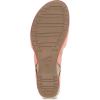 Dansko Tiffani Wedge Sandal for Women – Cushioned, Contoured Footbed for All-Day Comfort and Support – Hook & Loop Strap with Buckle Detail – Lightweight Rubber Outsole(Coral)