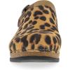 Dansko Women’s Merrin Sling-Back Mule Clog-Dual Density Cork/EVA Midsole and Lightweight Rubber Outsole Provide a Comfortable Ride on Patented Stapled Construction(Leopard)