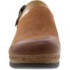 Dansko Women’s Merrin Sling-Back Mule Clog-Dual Density Cork/EVA Midsole and Lightweight Rubber Outsole Provide a Comfortable Ride on Patented Stapled Construction(Tan)