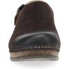 Dansko Women’s Merrin Sling-Back Mule Clog-Dual Density Cork/EVA Midsole and Lightweight Rubber Outsole Provide a Comfortable Ride on Patented Stapled Construction(Chocolate)