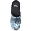 Dansko Women’s Professional Slip-On Clogs –Rocker Sole and Arch Support for Comfort-Ideal for Nursing, Food Service, Healthcare(Denim Floral Patent)