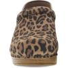 Dansko Women’s Professional Slip-On Clogs –Rocker Sole and Arch Support for Comfort-Ideal for Nursing, Food Service, Healthcare(Leopard Suede)