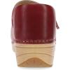 Dansko XP 2.0 Mary Jane Clogs for Women – Slip-Resistant Leather Shoes with Arch Support, Removable Footbed, and Adjustable Strap – Ideal for Teachers & Service Professionals(Red)