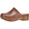Dansko Andie Women’s Handcrafted Mule Clogs – Artisan Wood Sole Slip-On Shoes with Memory Foam Insole – Made in Brazil Tan 7.5-8 M US
