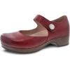Dansko Beatrice Mary Jane Clog for Women – Memory Foam and Arch Support for All -Day Comfort and Support – Lightweight EVA Outsole for Long-Lasting Wear(Red)