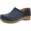 Dansko Brenna Slip-On Clogs for Women – Memory Foam and Arch Support for All -Day Comfort and Support – Lightweight EVA Outsole for Long-Lasting Wear(Navy)