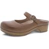 Dansko Bria Slip-On Mary Jane Mule Clogs for Women – Memory Foam and Arch Support for All -Day Comfort and Support(Tan)