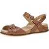 Dansko Candace Wedge Sandal for Women –Comfortable Wedge with Arch Support –Fully Adjustable Straps–Versatile Casual to Dressy Footwear –Lightweight Rubber Outsole(Tan)