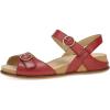Dansko Candace Wedge Sandal for Women –Comfortable Wedge with Arch Support –Fully Adjustable Straps–Versatile Casual to Dressy Footwear –Lightweight Rubber Outsole(Red)