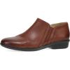Dansko Cheryl Low Ankle Booties – Leather Slip-On Shoes with Removable Insole, Arch Support, Lightweight Rubber Outsole, Ideal for Work, Travel & All-Day Comfort(Russet)