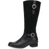 Dansko Dawn Waterproof Equestrian-Inspired Tall-Shaft Fashion Riding Boot with Classic Hardware, Durable Leathers, and Inside Zipper(Black)
