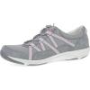 Dansko Harlyn Lightweight Sneaker for Women – Stain Resistant Leather and Nylon Uppers and Arch Support in Flexible Style(Grey)