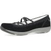Dansko Harper Women’s Slip-On Mary Jane Sneaker – Elasticized Straps, Removable Footbed, Arch Support, Comfortable & Stylish Travel Sneaker(Black)
