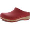 Dansko Kane Slip-On Mule Clog for Women – Lightweight Cushioned Comfort and Removable EVA Footbed with Arch Support – Easy Clean Uppers(Red Molded)