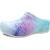 Dansko Kane Slip-On Mule Clog for Women – Lightweight Cushioned Comfort and Removable EVA Footbed with Arch Support – Easy Clean Uppers(Tie Dye)