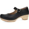 Dansko Lilah Mary Jane Clog for Women – Linings from Recycled Materials and Leather for Breathability- Lightweight Rubber Outsole for Long-Lasting Wear(Black)