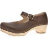Dansko Lilah Mary Jane Clog for Women – Linings from Recycled Materials and Leather for Breathability- Lightweight Rubber Outsole for Long-Lasting Wear(Tan)
