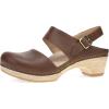 Dansko Lucia Closed-Toe Sandals for Women – Linings from Recycled Materials and Leather for Breathability- Lightweight Rubber Outsole for Long-Lasting Wear(Tan)
