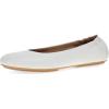 Dansko Mollie Slip-On Ballerina Flats for Women – Built-in Wedge with Arch Support – Versatile Casual to Dressy Footwear – Lightweight Rubber Outsole(White)