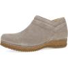 Dansko Muriel Women’s Quilted Suede Ankle Bootie –Cozy Slip-On Boot with Cushioned Cork Midsole and Lightweight Rubber Outsole(Taupe)