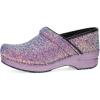 Dansko Professional Glitter Slip-On Clogs for Women – Rocker Sole and Arch Support for Comfort – Shiny and Stylish Glitter Uppers(Lilac)