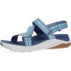 Dansko Rayna Fully Adjustable Sport Sandal for Women – Lightweight EVA Midsole and Rubber Outsole – Natural Arch Technology for Added Support – Hook and Loop Closure(Blue Multi)