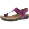 Dansko Reece Sandal for Women – Memory Foam and Cork Footbed for Comfort and Arch Support – Lightweight Rubber Outsole for Long-Lasting Wear with Hook & Loop Strap(Magenta)