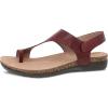 Dansko Reece Sandal for Women – Memory Foam and Cork Footbed for Comfort and Arch Support – Lightweight Rubber Outsole for Long-Lasting Wear with Hook & Loop Strap(Cinnabar)