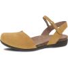 Dansko Rowan Sandal for Women – Memory Foam and Cork Footbed for Comfort and Arch Support – Lightweight Rubber Outsole for Long-Lasting Wear – Versatile Casual to Dressy Footwear(Mustard)