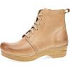 Dansko Sigourney Classic Stapled Clog in Lace-Up Boot Style for Women – Anti-Fatigue Rocker Bottom Promotes Forward Foot Motion(Honey)