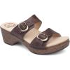 Dansko Sophie Slip-On Sandal for Women – Lightweight with Added Arch Support – Durable PU Outsole for Long-Lasting Wear and Comfort(Teak)