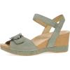 Dansko Stella Multi-Strap Wedge Sandal for Women – Cork/EVA Wedge with Arch Support -Fully Adjustable Straps-Lightweight Rubber Outsole(Sage)