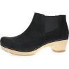 Dansko Women’s Chelsea Ankle Clog Boot Lane Bootie with Double Gore for Easy Wear and Cushioned, Energy-Return Footbeds(Black)