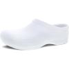 Dansko Women’s Kaci Occupational Mule Clog – Lightweight and Slip Resistant Made with Bio-Based EVA for Long-Lasting Wear – Great for Healthcare, Food Service, Landscaping(White Molded)