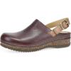 Dansko Women’s Merrin Sling-Back Mule Clog-Dual Density Cork/EVA Midsole and Lightweight Rubber Outsole Provide a Comfortable Ride on Patented Stapled Construction(Cordovan)