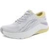 Dansko Women’s Pace Walking Shoe – Lightweight Performance Sneaker with Arch Support(White/Yellow Mesh)