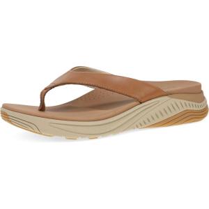 Dansko Rosemary Walking Flip-Flop for Women – Lightweight EVA Midsole and Rubber Outsole Natural Arch for Support and Propel Forepart for Energy Return(Tan)