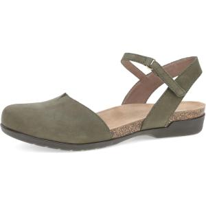 Dansko Rowan Sandal for Women – Memory Foam and Cork Footbed for Comfort and Arch Support – Lightweight Rubber Outsole for Long-Lasting Wear – Versatile Casual to Dressy Footwear(Ivy)