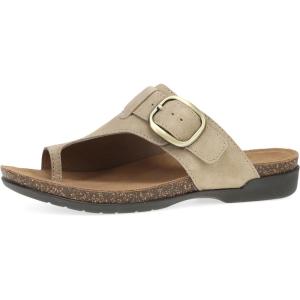 Dansko Rylee Sandal for Women – Memory Foam and Cork Footbed for Comfort and Arch Support – Lightweight Rubber Outsole for Long-Lasting Wear(Sand Suede)